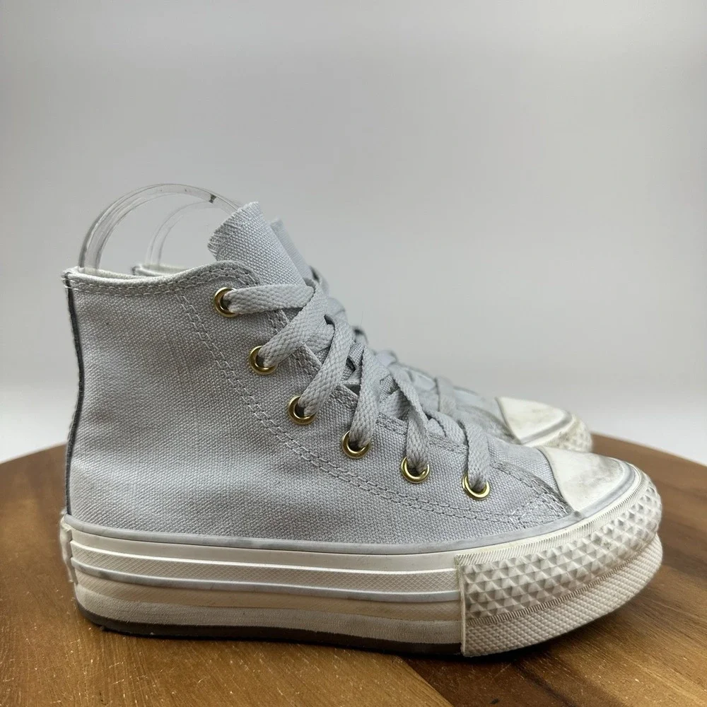 Little Kids Converse CTAS Lift Platform Blue Casual Hi Top Sneakers Size 12 C